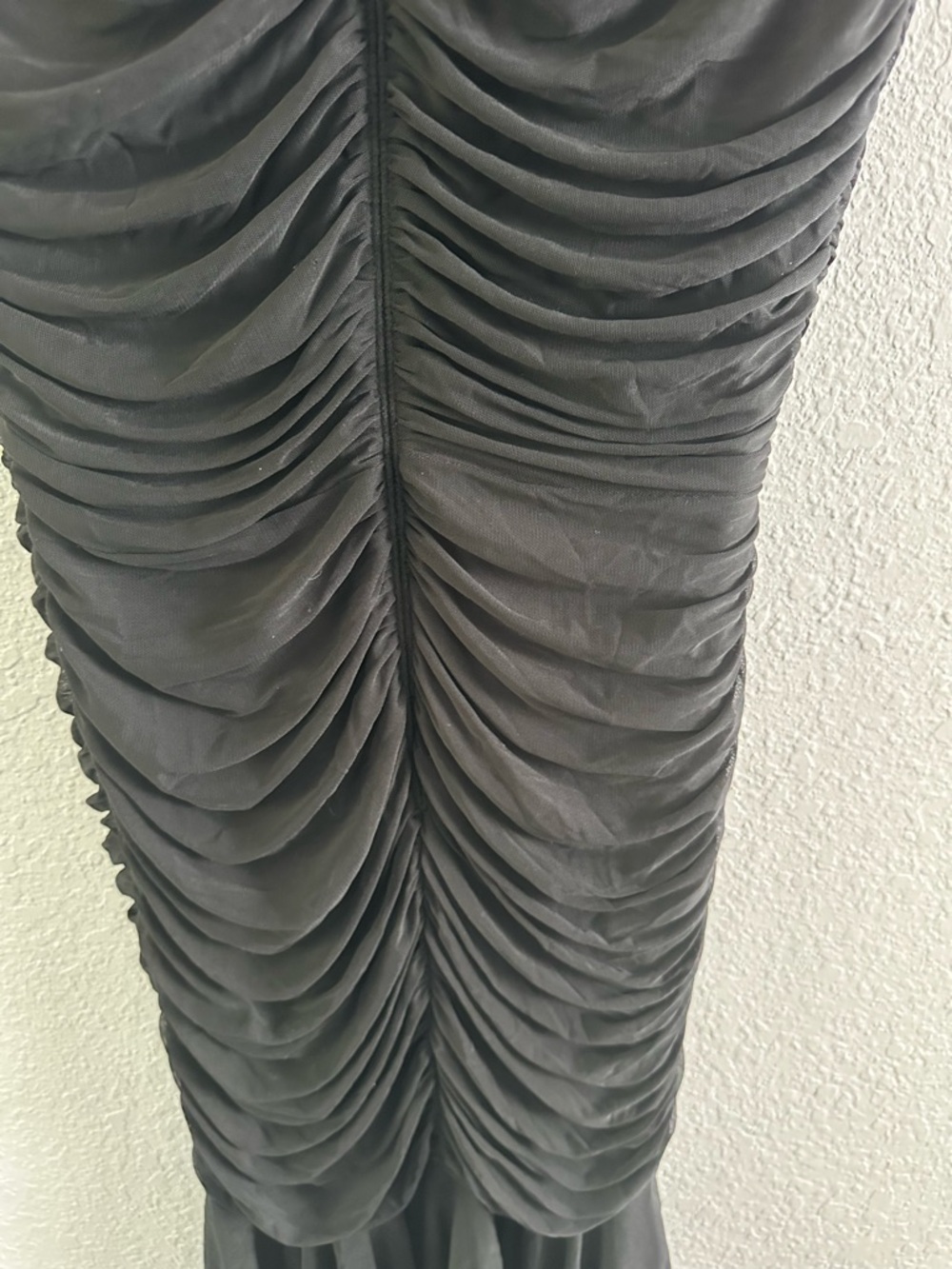 Tadashi Collection Black Ruched Cocktail Dress One Shoulder Jersey Bodycon M - Picture 10 of 14